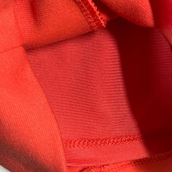 Jennifer Lopez Orange Sleeveless Sheath Mini Dress XS Cutout Back Work Chic - Picture 5 of 10